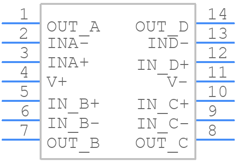 LMV344MA - Texas Instruments - PCB symbol