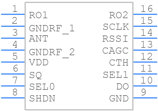 MICRF221AYQS-TR - Microchip - PCB symbol