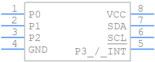 TCA9536DGKR - Texas Instruments - PCB symbol