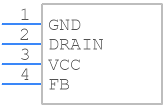KA5H0380RTU - onsemi - PCB symbol