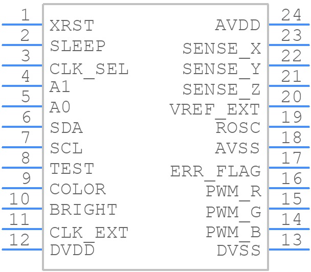 HDJD-J822-SCR00 - Avago Technologies - PCB symbol