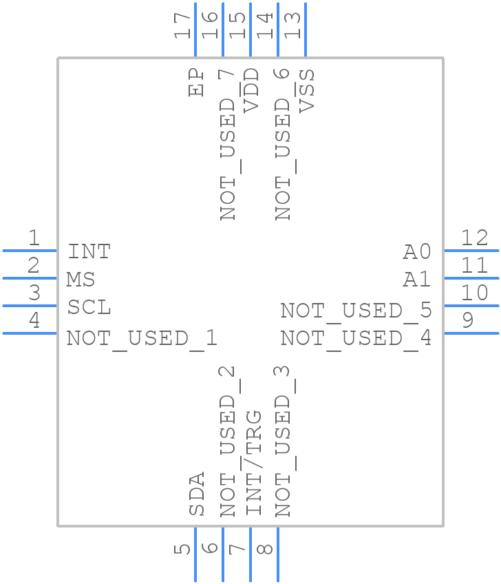 MLX90395KLW-BBA-101-RE - Melexis - PCB symbol