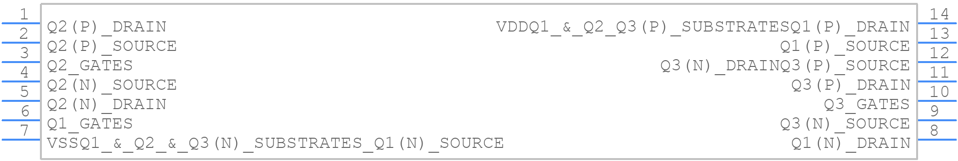 CD4007UBM96 - Texas Instruments - PCB symbol