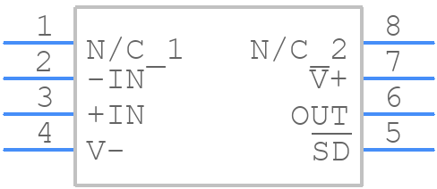 LMV761MA/NOPB - Texas Instruments - PCB symbol