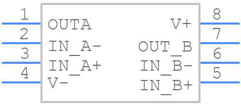 LMV772MA/NOPB - Texas Instruments - PCB symbol