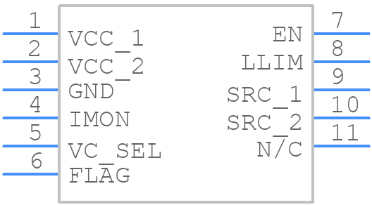 NIS6151MT2TXG - onsemi - PCB symbol