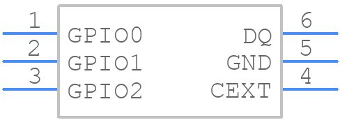 MAX31888ALT+ - Analog Devices - PCB symbol
