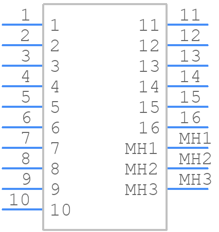 30700-4160 - Molex - PCB symbol