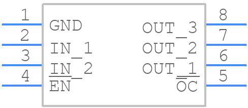 TPS2021DR - Texas Instruments - PCB symbol