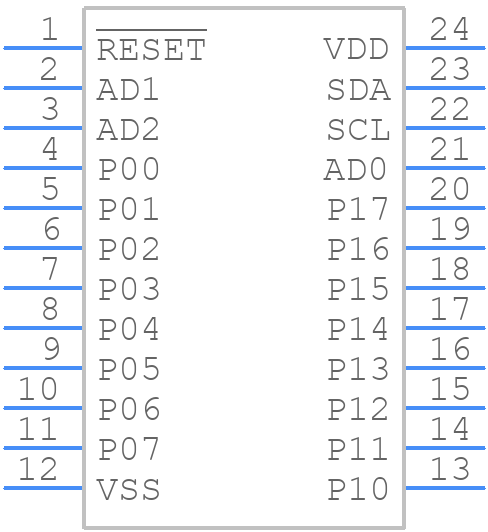 PCA9671D - SO24 - NXP - PCB symbol