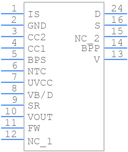 INN3879C-H801-TL - Power Integrations - PCB symbol