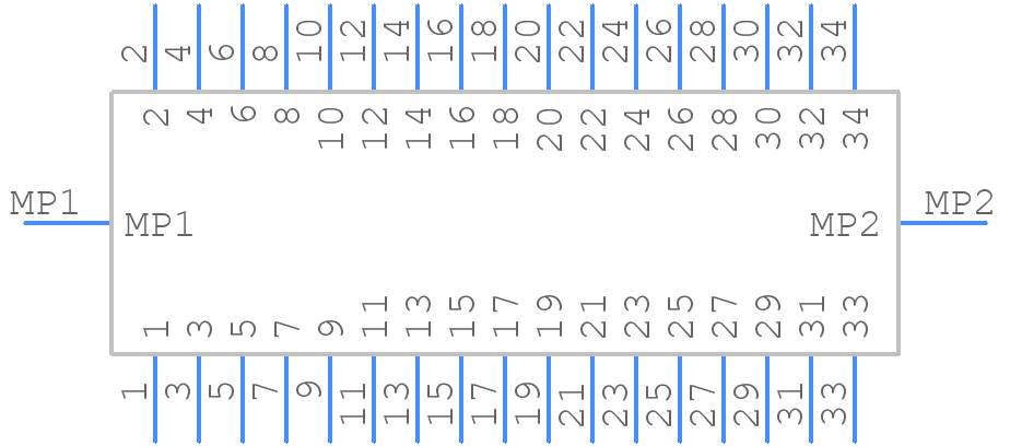 FFC2A33-34-T-R - GCT (GLOBAL CONNECTOR TECHNOLOGY) - PCB symbol