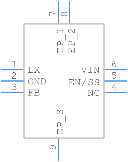 XD9708B75DER-Q - Torex - PCB symbol