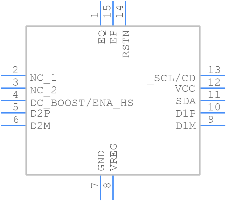 TUSB215IRGYT - Texas Instruments - PCB symbol