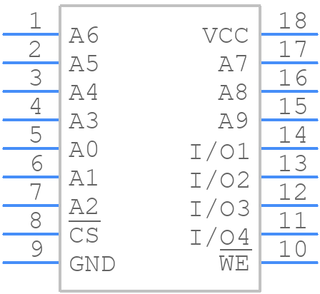 UPD2114LC - Renesas Electronics - PCB symbol