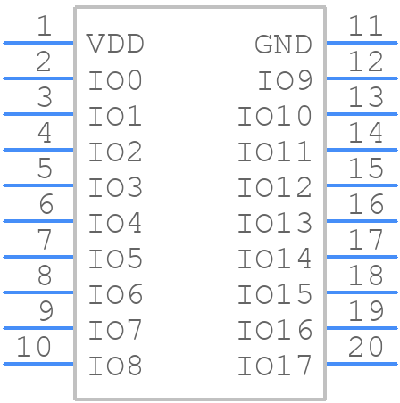 SLG46538 - Renesas Electronics - PCB symbol