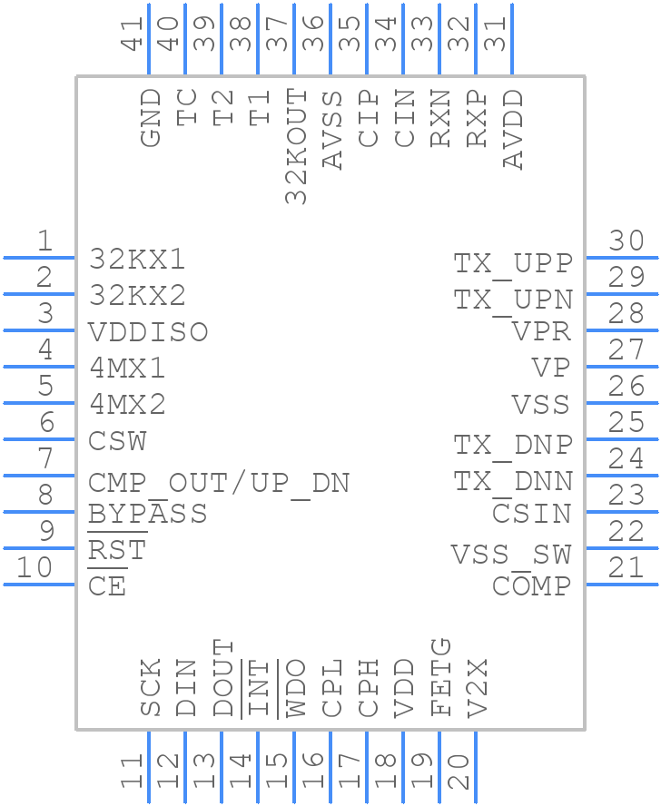 MAX35104ETL+T - Analog Devices - PCB symbol