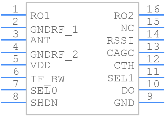 MICRF218AYQS - Microchip - PCB symbol