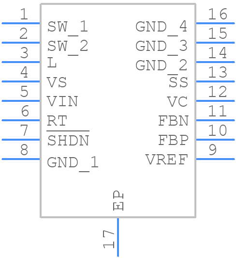 LT3479EFE#TRPBF - Analog Devices - PCB symbol
