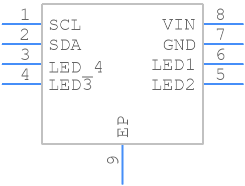 KTD2052AEVAA-TR - Kinetic Technologies - PCB symbol