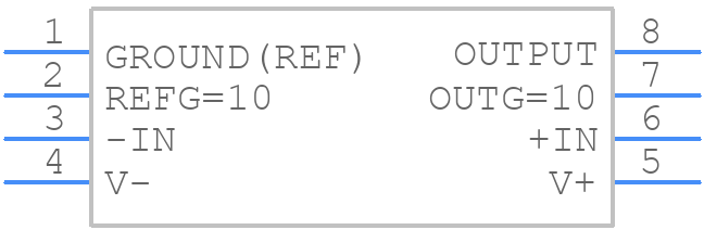 LT1102CN8#PBF - Analog Devices - PCB symbol