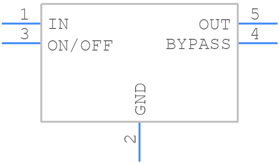 LP2985AIM5-5.0/NOPB - Texas Instruments - PCB symbol