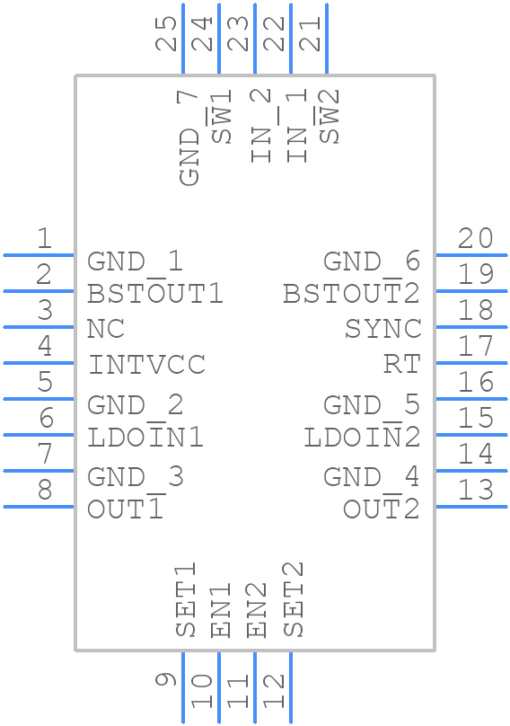 LT3095EUDD#PBF - Analog Devices - PCB symbol