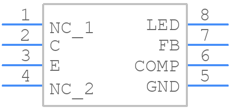 FOD2741BSDV - onsemi - PCB symbol