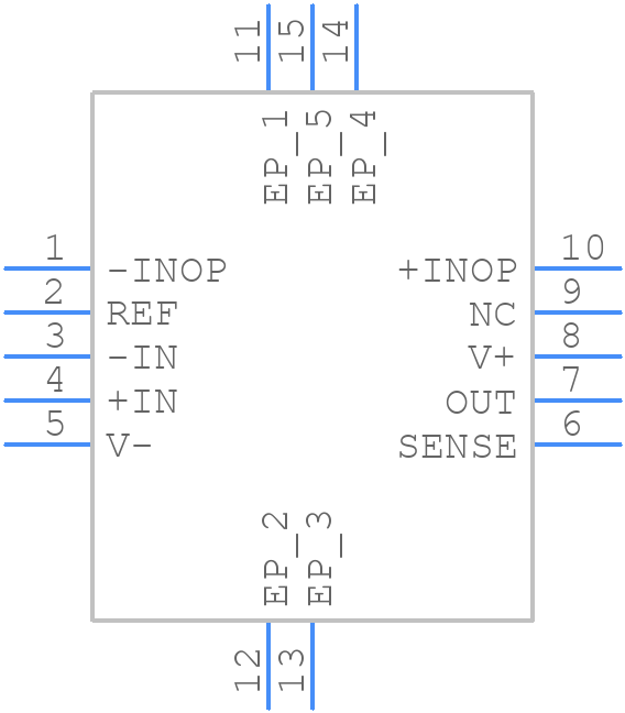 INA597IDRCR - Texas Instruments - PCB symbol