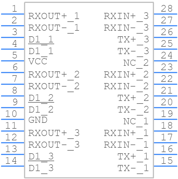 TM1062TX3DUA - iNRCORE - PCB symbol