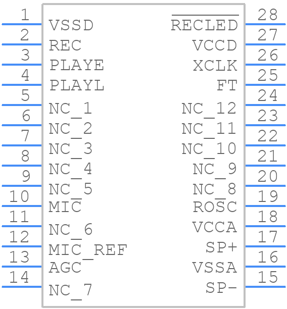 ISD1806S - Winbond - PCB symbol