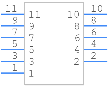 930704001 - Molex - PCB symbol