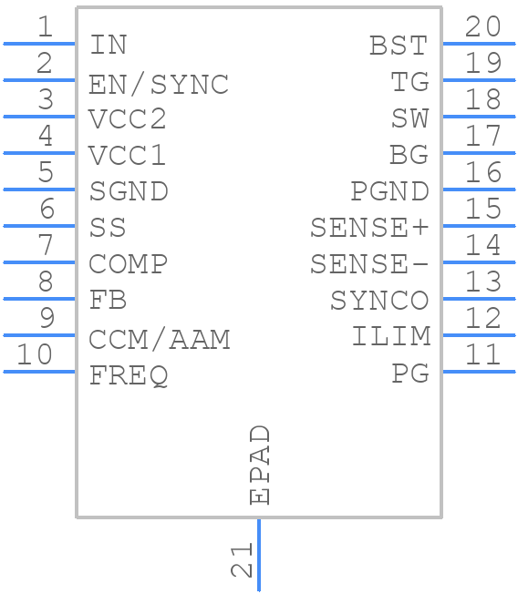 MP2908AGF-Z - Monolithic Power Systems (MPS) - PCB symbol