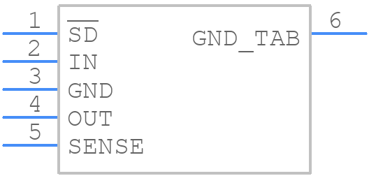 LP3855ES-2.5/NOPB - Texas Instruments - PCB symbol