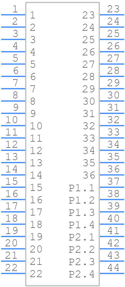 46114-2361 - Molex - PCB symbol
