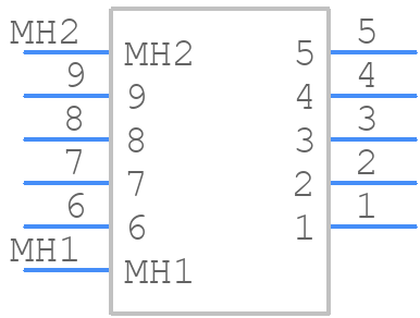 624-009-261-033 - EDAC - PCB symbol