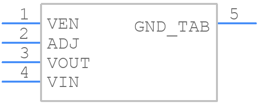 LP38692MP-ADJ/NOPB - Texas Instruments - PCB symbol