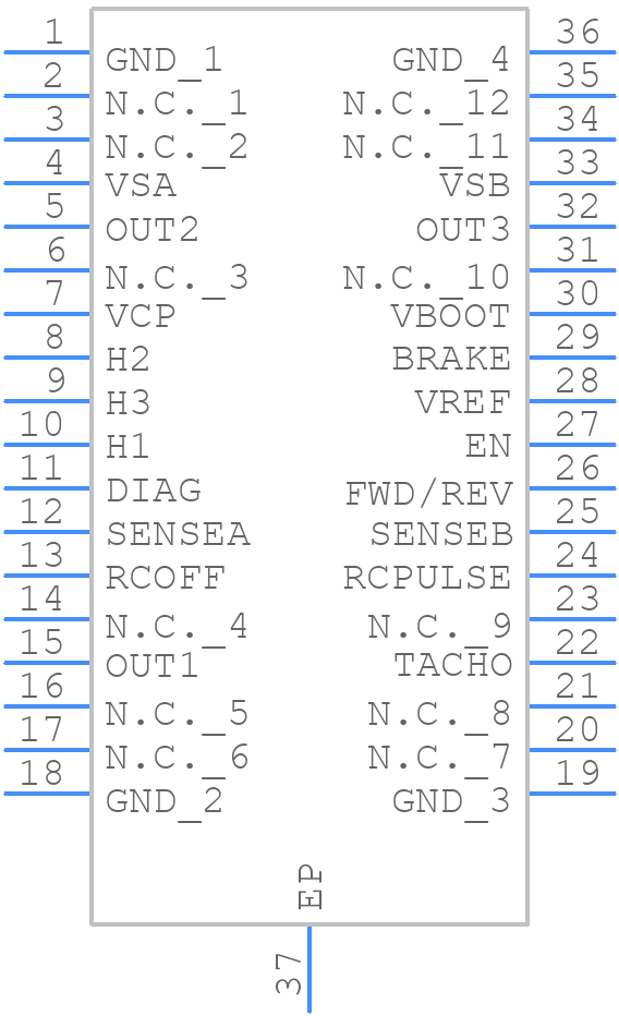L6235PD - STMicroelectronics - PCB symbol