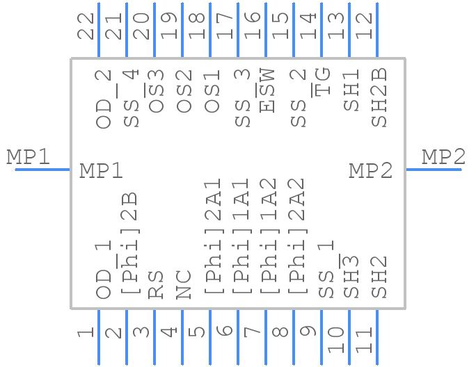 TCD2569BFG(Z,T) - Toshiba - PCB symbol