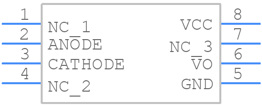 PC957 - Sharp Microelectronics - PCB symbol