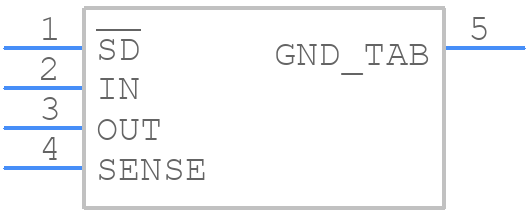 LP3875EMP-1.8/NOPB - Texas Instruments - PCB symbol