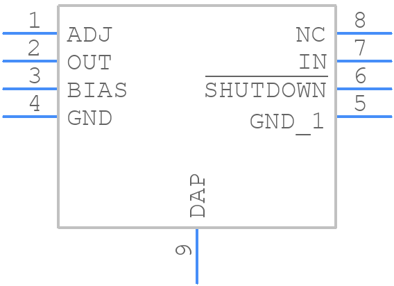 LP38841MR-ADJ - Texas Instruments - PCB symbol