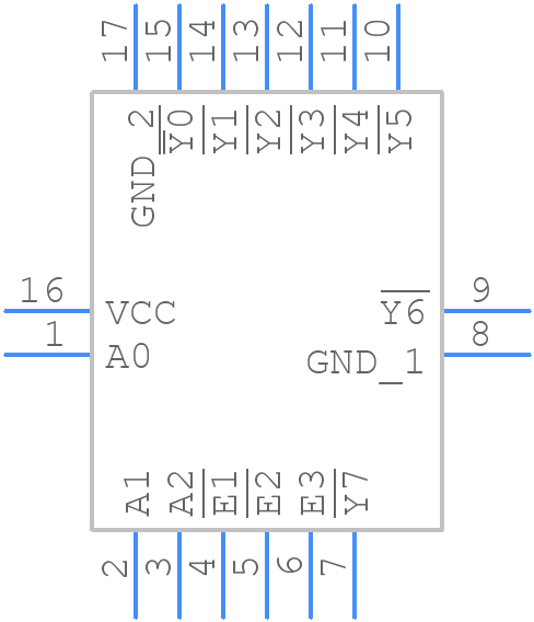 74LVC138ABQ-Q100X - Nexperia - PCB symbol