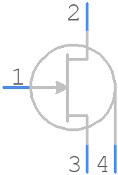 JFET Test - Bloggs Bits - PCB symbol