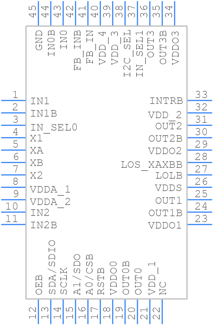 SI5340B-D-GMR - Skyworks - PCB symbol