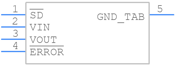 LP3962EMP-2.5/NOPB - Texas Instruments - PCB symbol