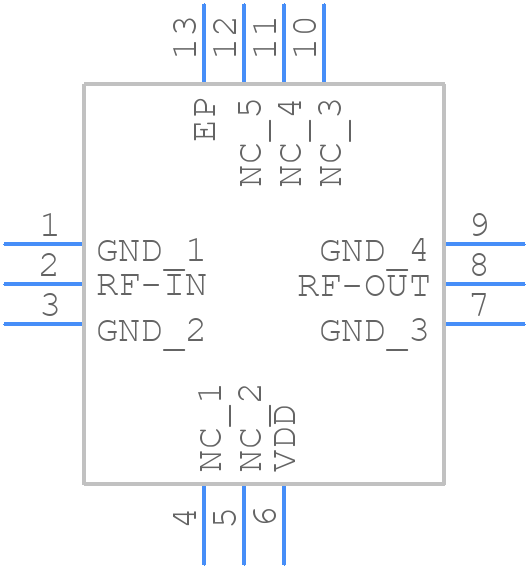 PMA3-34GLN+ - Mini-Circuits - PCB symbol