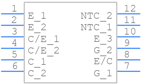APTGF30A60T1G - Microchip - PCB symbol