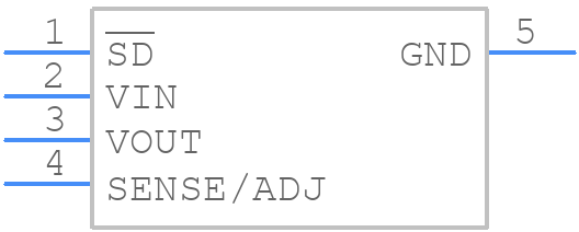 LP3965EMP-2.5/NOPB - Texas Instruments - PCB symbol