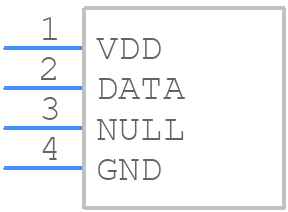 DHT22 Temperature and humidity sensor - Aosong - PCB symbol